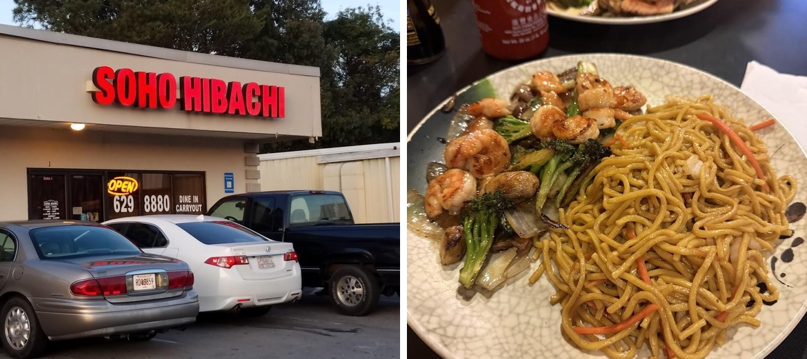 Soho Hibachi Calhoun Menu