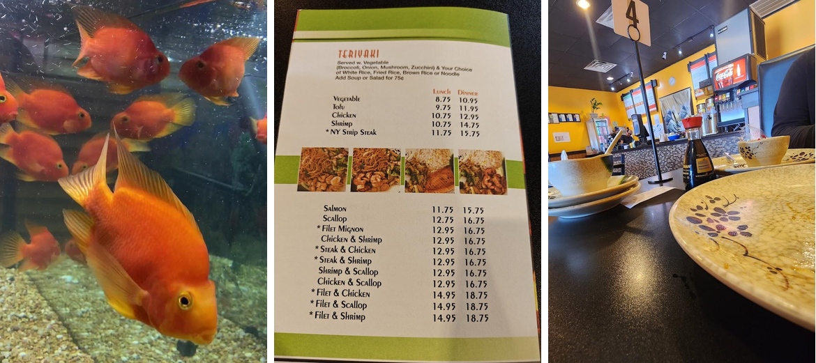 Soho Hibachi Calhoun Menu