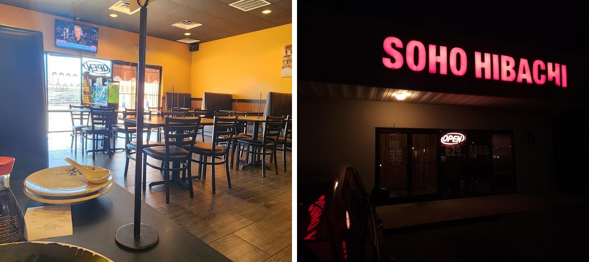 Soho Hibachi Calhoun Menu