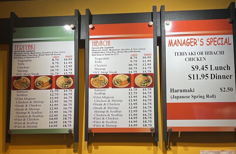 Soho Hibachi Calhoun Menu image 4
